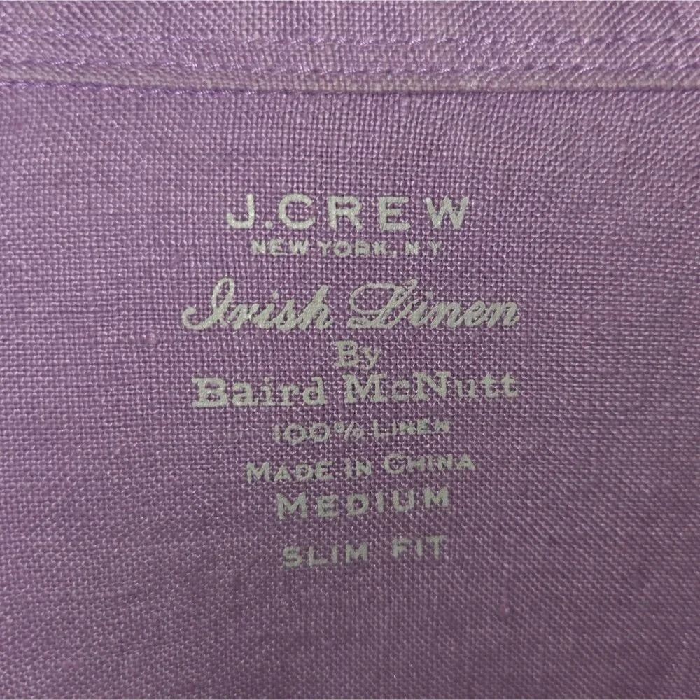J. Crew X Baird McNutt Slim Fit Irish Linen Button-Down Shirt, Medium